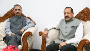 हिमाचल के सीएम सुक्खू ने डॉ. जितेंद्र सिंह से की मुलाकात, मौसम चेतावनी, लैवेंडर खेती और एस्ट्रो-टूरिज्म पर चर्चा