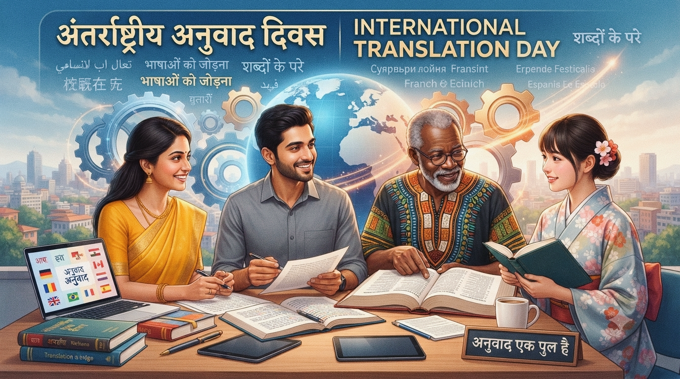 अंतर्राष्ट्रीय अनुवाद दिवस: भाषाओं की दूरी मिटाकर ज्ञान और सूचना को जोड़ने वाला सेतु