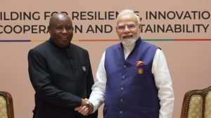 PM Modi meets African Union Chairperson and Burundi President Évariste Ndayishimiye on sidelines of 18th BRICS Summit