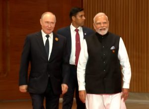 BRICS समिट 2026 की शुरुआत, प्रधानमंत्री मोदी और रूस के राष्ट्रपति पुतिन भारत मंडपम पहुंचे