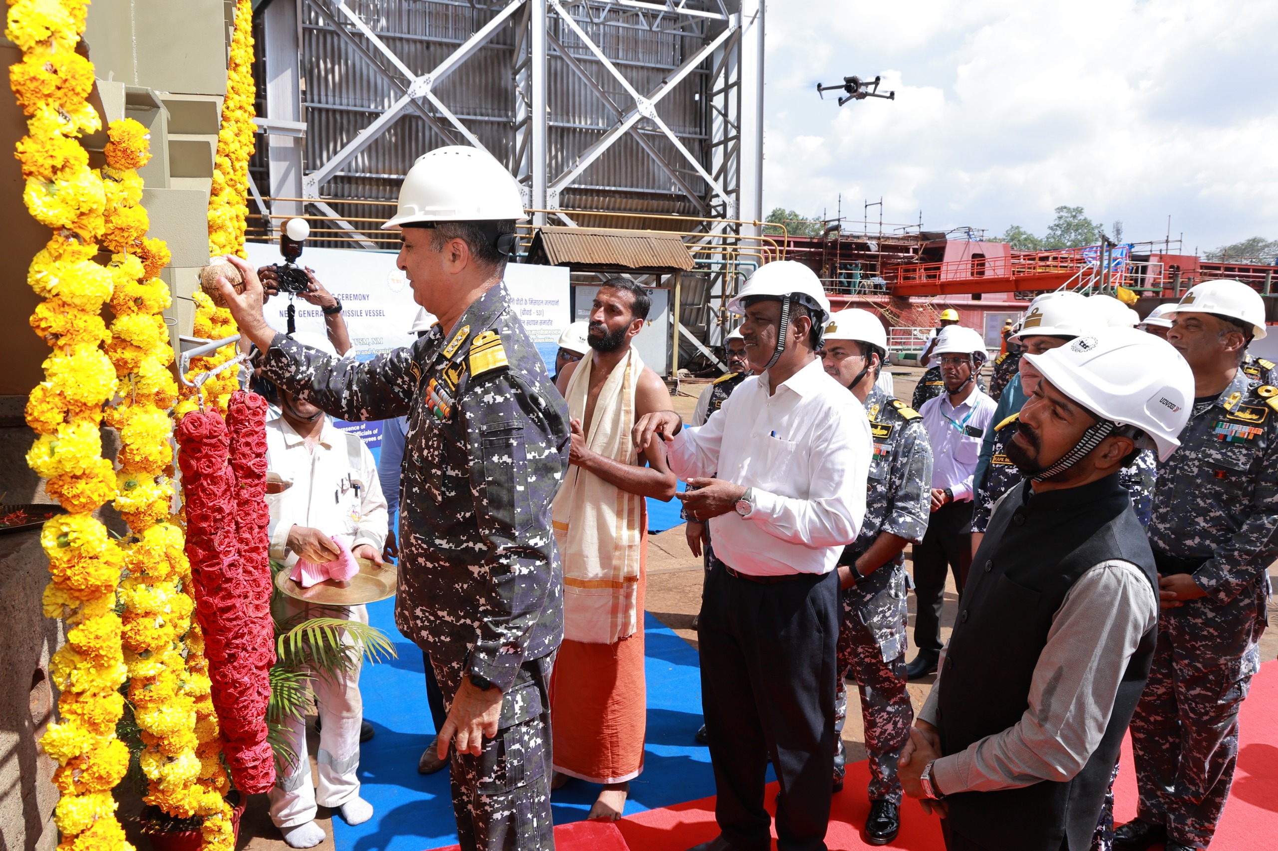 Indian Navy’s first next-generation missile vessel keel laid at Kochi