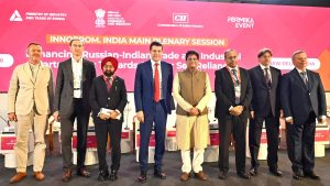 Piyush Goyal, Russian Minister visit NICDC Pavilion as India, Russia explore manufacturing partnerships