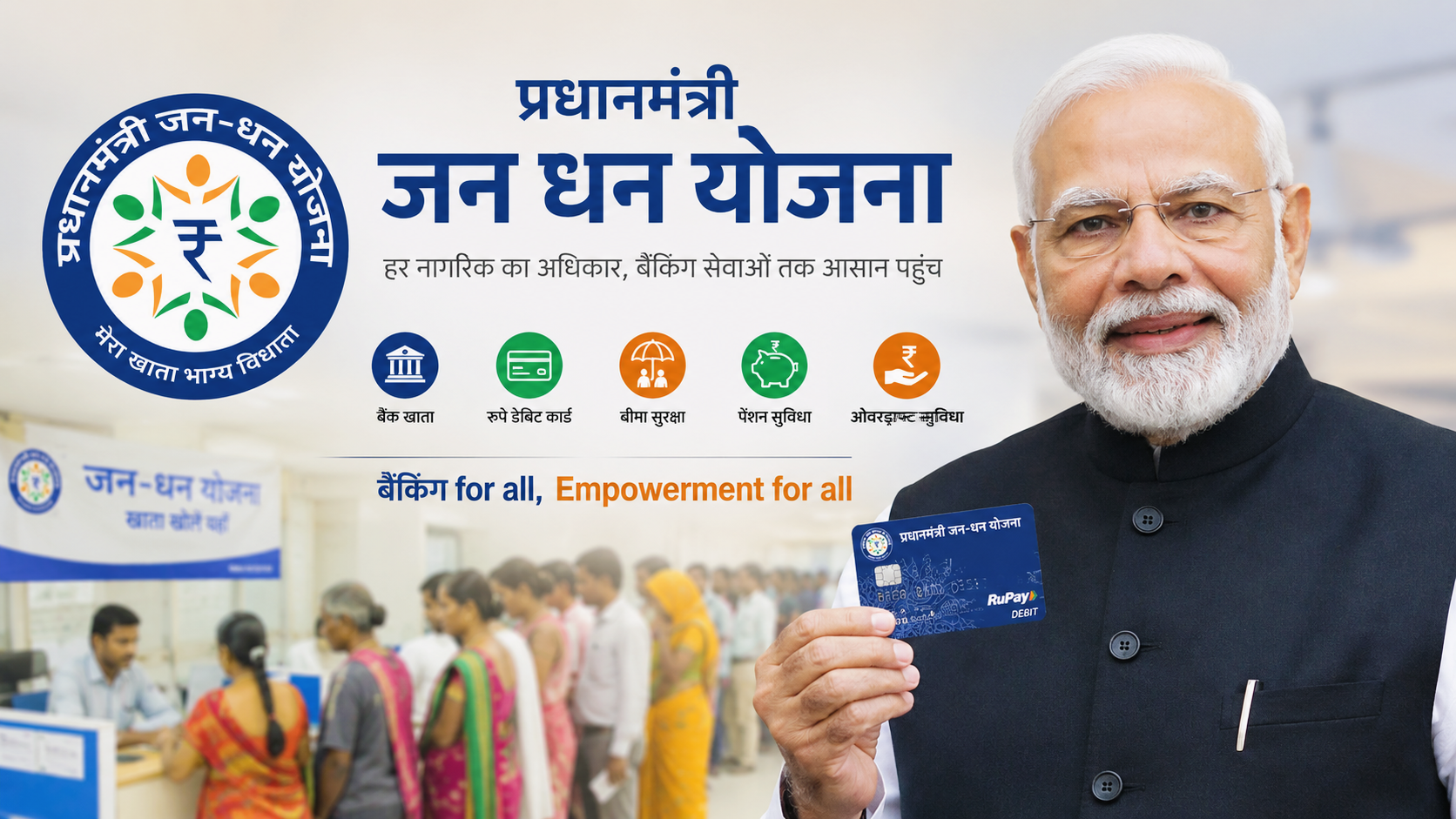प्रधानमंत्री जन धन योजना से बदली वित्तीय तस्वीर, 12 साल में 59 करोड़ से ज्यादा खाते खुले
