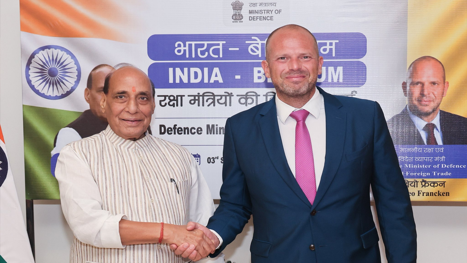 राजनाथ सिंह और बेल्जियम के रक्षा मंत्री की मुलाकात, रक्षा सहयोग बढ़ाने को किया समझौता