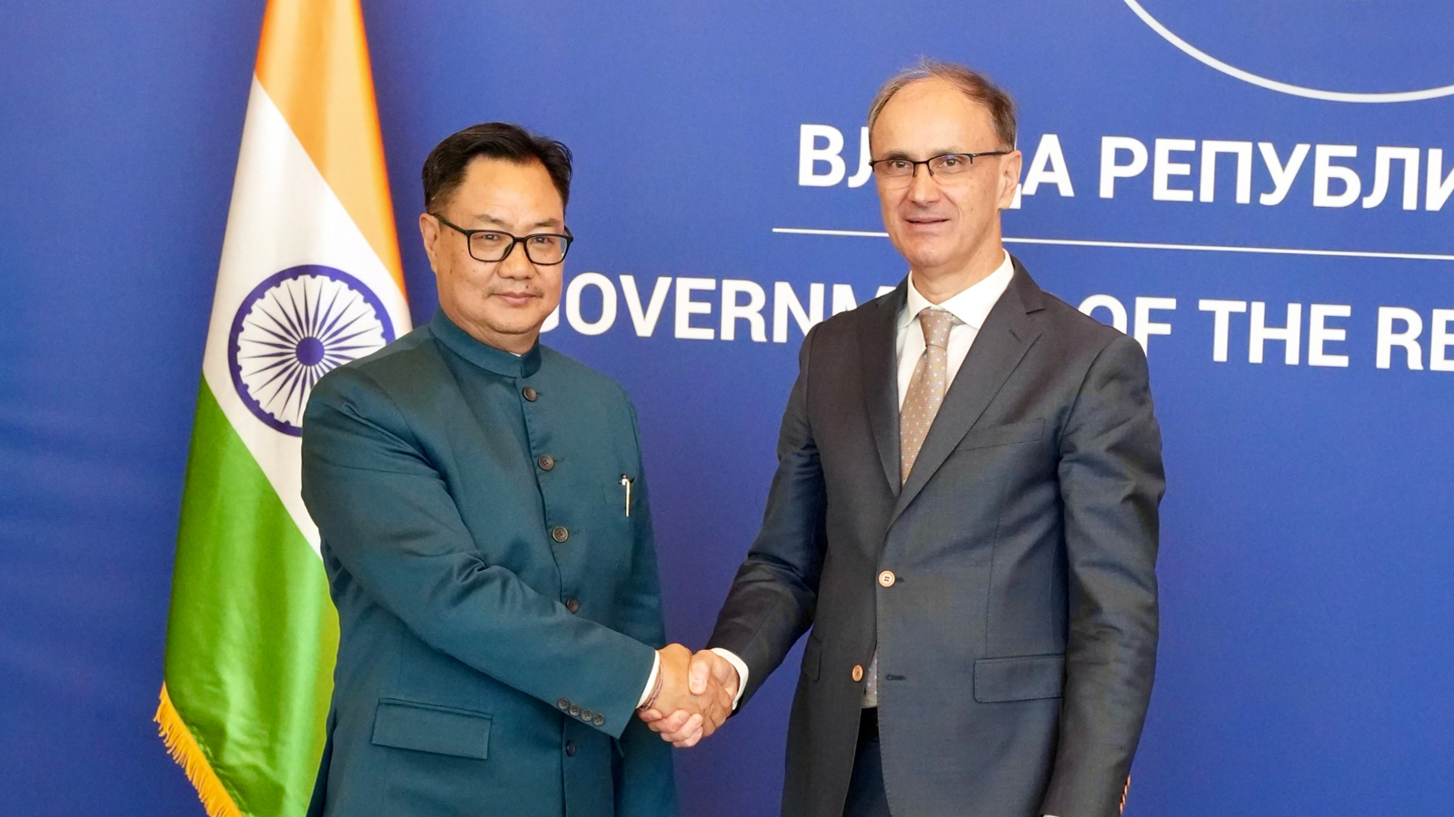 Kiren Rijiju meets Serbian PM Macut, Foreign Minister Duric; discusses strengthening India-Serbia ties