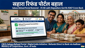 सहारा के 41.56 लाख जमाकर्ताओं को 9,267 करोड़ रुपए वापस, रिफंड पोर्टल फिर बहाल