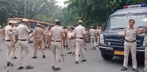 दिल्ली में सीजेपी के प्रदर्शन से पहले सुरक्षा के कड़े इंतजाम, 45 मेट्रो स्टेशन बंद, कई इलाके छावनी में तब्दील