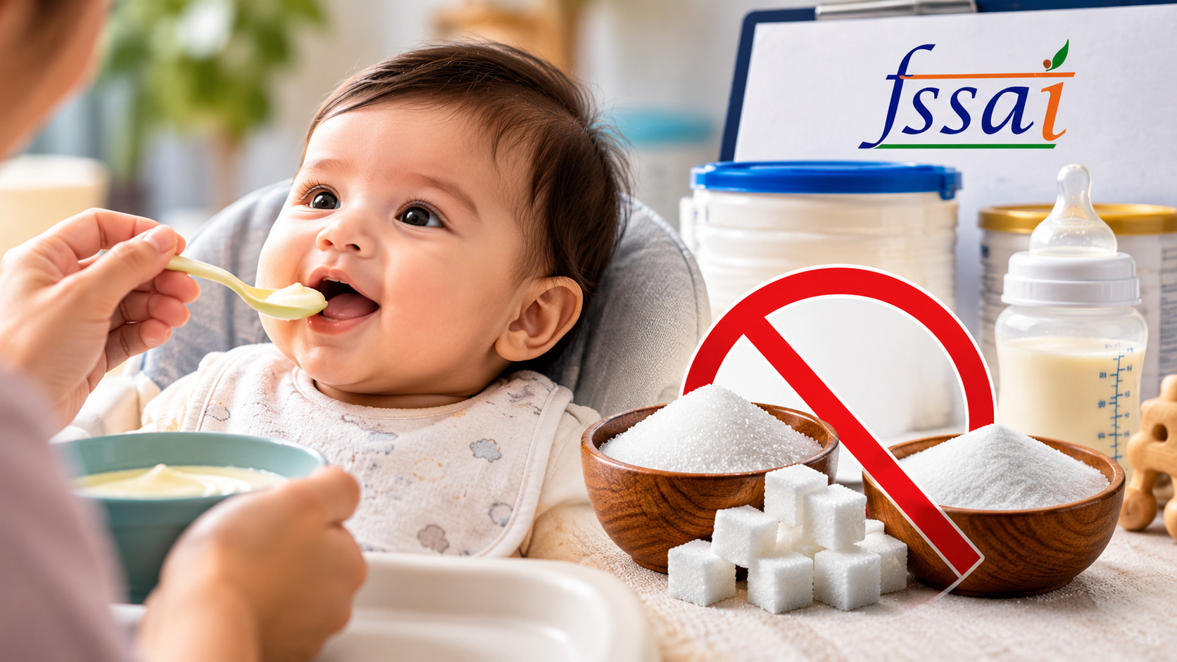 FSSAI Proposes Ban on Added Sucrose, Fructose in Nutrition Products for Infants Up to Six Months