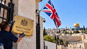 Britain removes East Jerusalem consulate signage as Israeli shutdown order expires