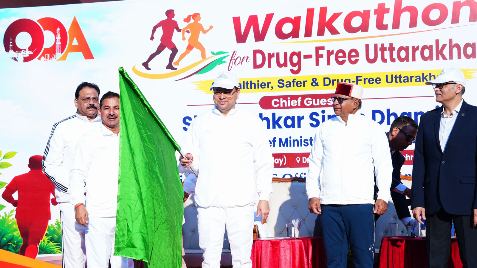 CM Dhami flags off ‘Drug-Free Uttarakhand’ Walkathon, calls for collective fight against drugs