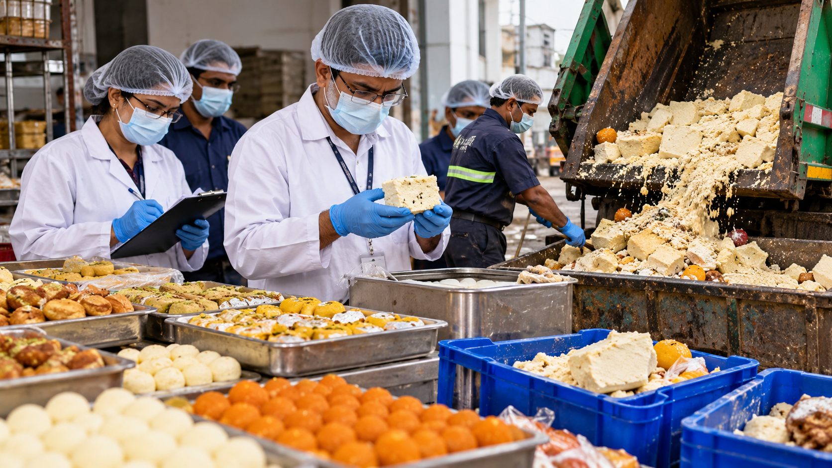 Delhi Intensifies Festive-Season Food Safety Drive; 922 Kg of Sweets, Khoya and Other Items Destroyed