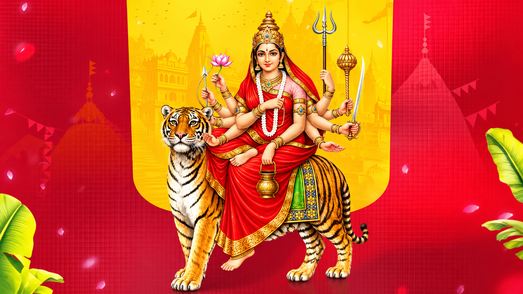 CM Yogi, Nitin Gadkari extend greetings on third day of Shardiya Navratri