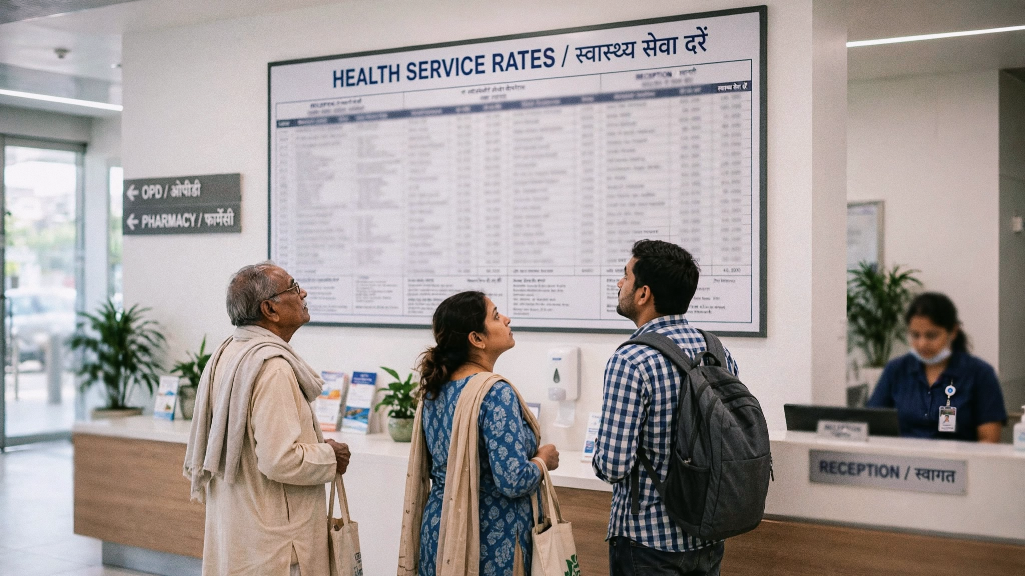 मरीजों को इलाज के खर्च की मिले स्पष्ट जानकारी, स्वास्थ्य सेवा दरें प्रदर्शित करने के निर्देश