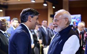 PM Modi Meets Former UK PM Rishi Sunak at Bloomberg New Economy Forum