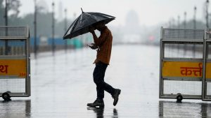Gloomy skies prevail as rain lashes Delhi, IMD predicts another wet spell around midnight