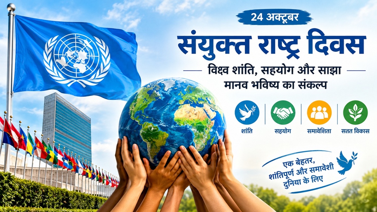 संयुक्त राष्ट्र दिवस : विश्व शांति, वैश्विक सहयोग और मानवता के साझा भविष्य का संकल्प