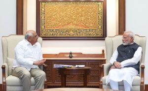 Gujarat Chief Minister Calls on PM Modi