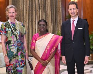 President Droupadi Murmu Hosts Prince Alois and Princess Sophie of Liechtenstein at Rashtrapati Bhavan