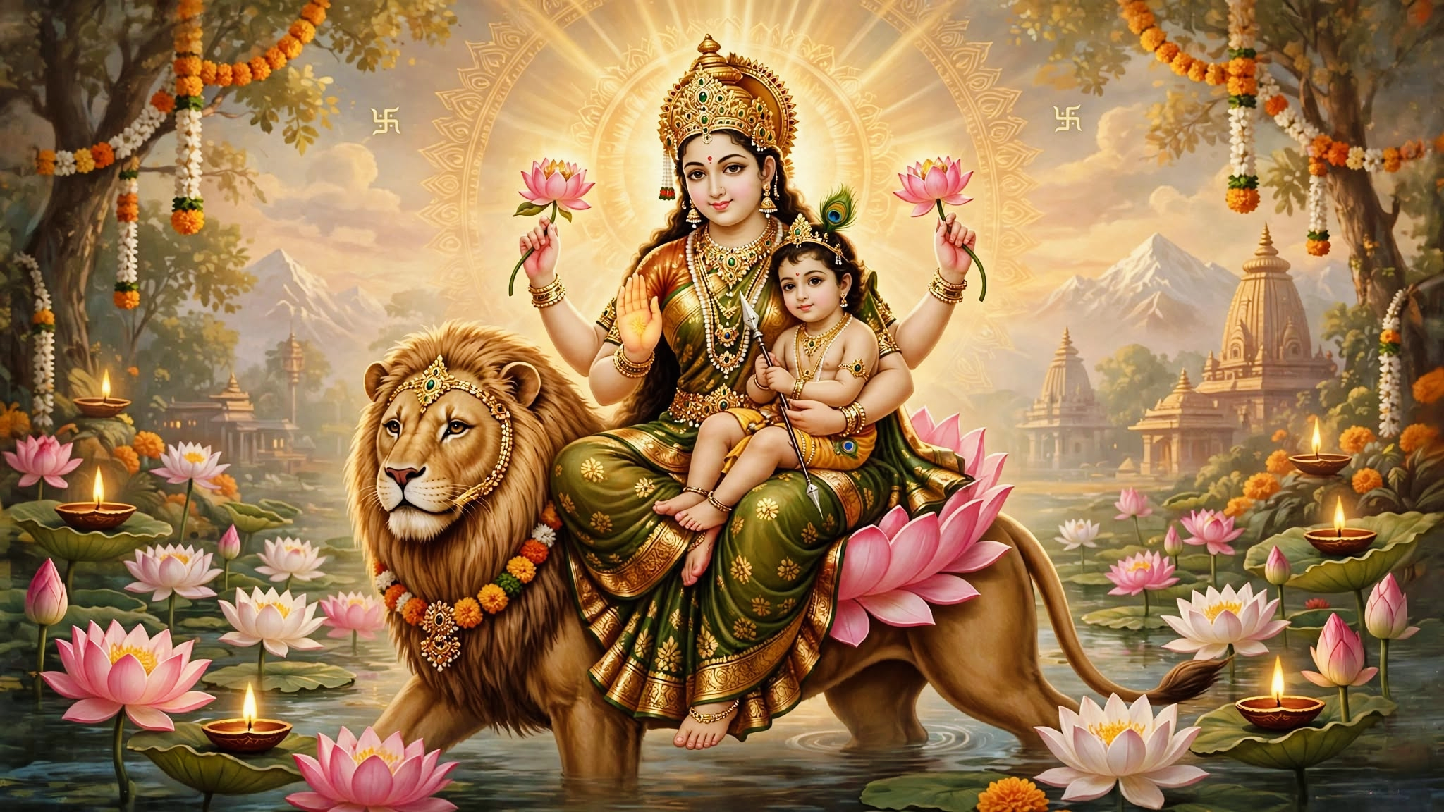 मां स्कंदमाता का दिव्य स्वरूप देता है ममता, शक्ति और साहस का संदेश